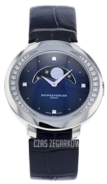 Baume & Mercier Promesse Niebieski/Skóra Ø34.4 mm M0A10347