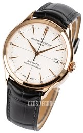Baume & Mercier Clifton Biały/Skóra Ø40 mm M0A10469