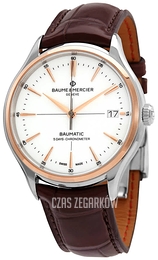 Baume & Mercier Clifton Biały/Skóra Ø40 mm M0A10519