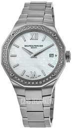 Baume & Mercier Riviera Biały/Stal Ø36 mm M0A10662