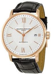 Baume & Mercier CLASSIMA Srebrny/Skóra Ø39 mm MOA10037