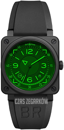 Bell & Ross Br 03-92 Zielony/Guma BR-03-92-HUD