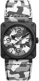 Bell & Ross Br 03-92 Wielokolorowy/Skóra BR-03-92-WHITE-CAMO