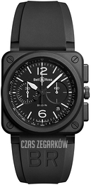 Bell & Ross Br 03-94 Czarny/Guma BR0394-BL-CE
