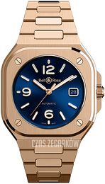 Bell & Ross Br 05 Niebieski/18 karatowe różowe złoto BR05A-BLU-PG/SPG