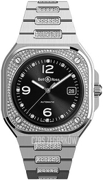 Bell & Ross Br 05 Czarny/Stal BR-05-DIAMOND-STEEL-AND-DIAMOND-