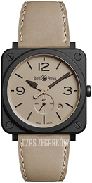 Bell & Ross Br S Quartz Beżowy/Skóra BR-S-DESERT-TYPE