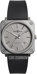 Bell & Ross Br S 92 Srebrny/Guma BR-S-MAT-GREY