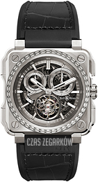 Bell & Ross Experimental Szkieletowa tarczy/Guma BR-X1-TOURBILLON-TITANIUM-DIAMON