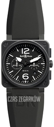 Bell & Ross BR 03-94 Czarny/Guma Ø42 mm BR0394-BL-CA