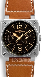 Bell & Ross BR 03-94 Czarny/Skóra Ø42 mm BR0394-ST-G-HE-SCA