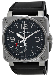 Bell & Ross BR 03-97 Czarny/Skóra BR0397-BL-SI-SCA