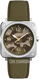 Bell & Ross Br S Quartz Wielokolorowy/Skóra BRS-CK-ST-LGD/SCA