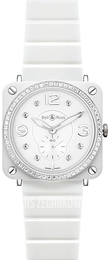 Bell & Ross BR S Quartz Biały/Czeramiczna Ø39 mm BRS-WHC-PH-LGD-SCE