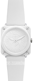 Bell & Ross BR S Quartz Biały/Guma Ø39 mm BRS-WHC-PH-SRB