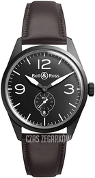 Bell & Ross BR 123 Czarny/Skóra Ø41 mm BRV123-BL-CA-SCA