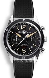 Bell & Ross BR 126 Czarny/Guma Ø41 mm BRV126-ST-HER-SRB