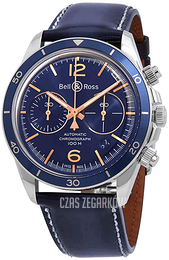Bell & Ross Br V2-94 Niebieski/Skóra Ø41 mm BRV294-BU-G-ST/SCA