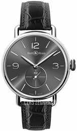 Bell & Ross WW1 Szary/Skóra Ø45 mm BRWW1-ME-AG-RU-SCR