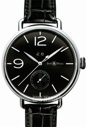 Bell & Ross WW1 Czarny/Skóra Ø45 mm BRWW190-BL-ST