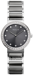Bering Ceramic Szary/Stal Ø34 mm 10729-703