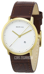 Bering Classic Biały/Skóra Ø32 mm 11132-534