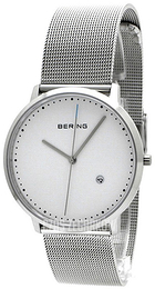 Bering Classic Biały/Stal Ø39 mm 11139-004