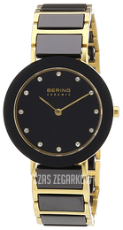 Bering Ceramic Czarny/Stal w odcieniu złota Ø29 mm 11429-741