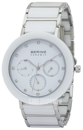 Bering Ceramic Biały/Stal Ø38 mm 11438-754