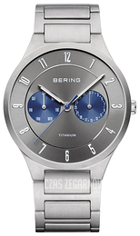 Bering Titanium Srebrny/Tytan Ø39 mm 11539-777