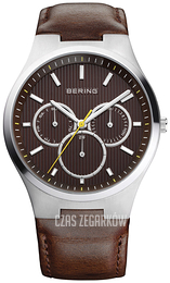 Bering Classic Brązowy/Skóra Ø40 mm 13841-505