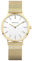 Bering Classic Biały/Stal w odcieniu złota Ø34 mm 14134-331