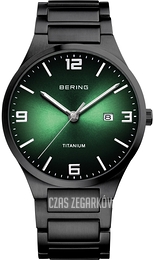 Bering Titanium Zielony/Tytan Ø40 mm 15240-728