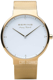 Bering Max Rene Biały/Stal w odcieniu złota Ø40 mm 15540-334