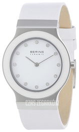 Bering Ceramic Biały/Skóra Ø34 mm 32834-654