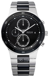 Bering Ceramic Czarny/Stal Ø41 mm 33341-742