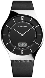 Bering Radio Controlled Czarny/Skóra Ø40 mm 51640-402