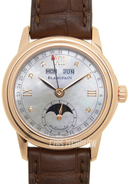 Blancpain Leman Biały/Skóra Ø34 mm 2360-3691A-55B