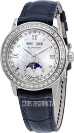 Blancpain Leman Biały/Skóra Ø34 mm 2360-4691A-55B