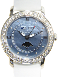 Blancpain Villeret Biały/Tkanina Ø35 mm 3663-4654L-52B