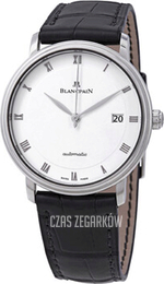 Blancpain Villeret Ultraflach Biały/Skóra Ø38 mm 6223-1127-55A
