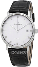 Blancpain Villeret Ultraflach Biały/Skóra Ø38 mm 6223-1127-55B