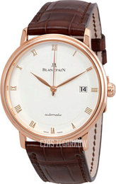 Blancpain Villeret Ultraflach Srebrny/Skóra Ø38 mm 6223-3642-55A