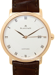 Blancpain Villeret Ultraflach Srebrny/Skóra Ø38 mm 6223-3642-55B