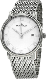 Blancpain Villeret Biały/Stal Ø40 mm 6651-1127-MMB