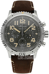 Breguet Type Xxi Szary/Skóra Ø42 mm 3817ST-X2-3ZU