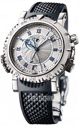 Breguet Marine Srebrny/Guma Ø45 mm 5847BB-12-5ZV