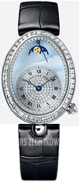 Breguet Reine De Naples Niebieski/Skóra Ø30.45 mm 8909BB-VD-964-D00D3L