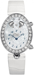 Breguet Reine De Naples Biały/Skóra Ø30.4 mm 8978BB-58-974-D00D3L