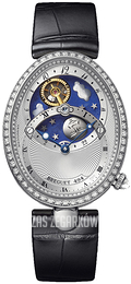 Breguet Reine De Naples Srebrny/Skóra Ø32 mm 8998BB-11-974-D00D